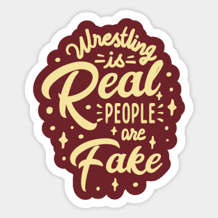 Wrestling Reality Tee Sticker